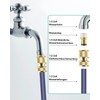 Brass Hose Coupling Set, ERKOON 1/2 Inch Garden Hose Quick