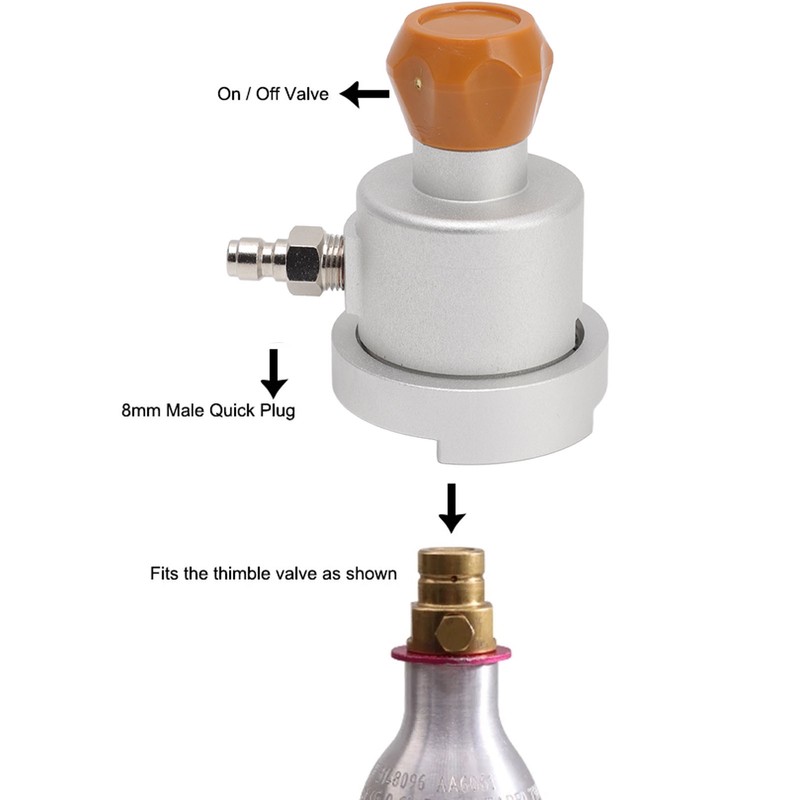 Soda Maker Adapter Aluminum Corrosion Rust Resistance CO2 Refill Connector