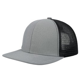 Trucker Hat Breathable Baseball Cap with Curved Brim Adjustable Classic Structured Six Panel Summer Sports Cap Mesh Snapback Hats for Men and Women