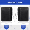 Buryeah 2 Pcs Slim Minimalist Wallet Leather Front Pocket Wallets