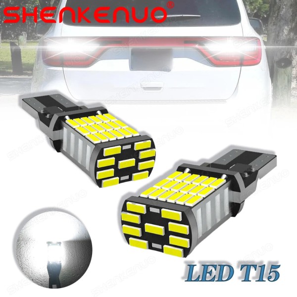 SHENKENUO 2PC LED Backup Reverse Light Bulbs Kit T15 921