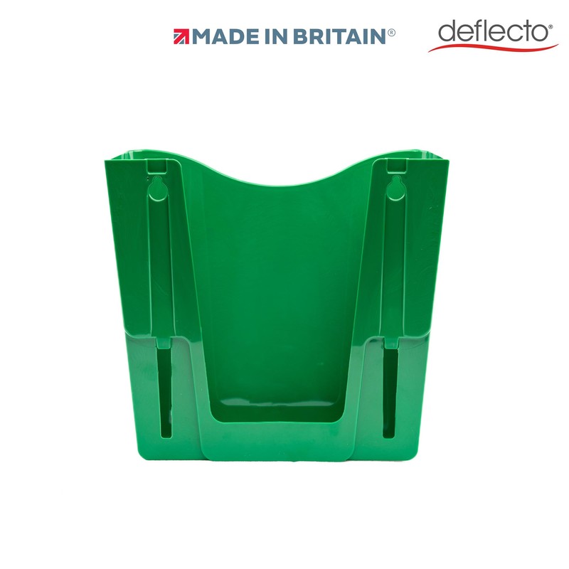 Deflecto Green Portrait A4 Wall Mounted Document Holder - A4