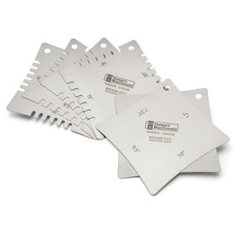 StewMac Radius Gauges, Notched and Smooth - Set of 6