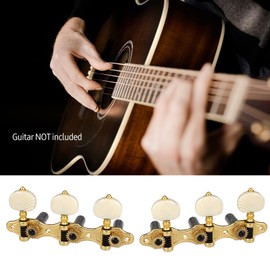 Classical Guitar Tuning Pegs, 2 Planks Classical Guitar Tuning Peg Acoustic Guitar Tuners 1:18 Tuning Key 3 Left 3 Right Guitars Knobs Replacement