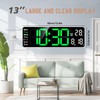 Koolertron Wall Clock Digital 13 Inch Large Display, LED Digital