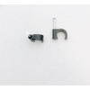 9mm Black Round Cable Clips Wire Nail Clips Holder Cable