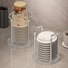 Elegant Acrylic Cup Holder Disposable Cup Storage Organizer Home Coffee