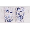 Blue Persia Mugs Set of 2 Fine China Classic Oriental