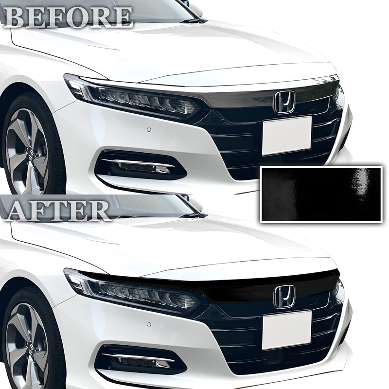 BOGAR TECH DESIGNS Front Chrome Delete Overlay Compatible with Honda