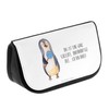 Mr. & Mrs. Panda Penguin Lolli Cosmetic Bag, White, Hand