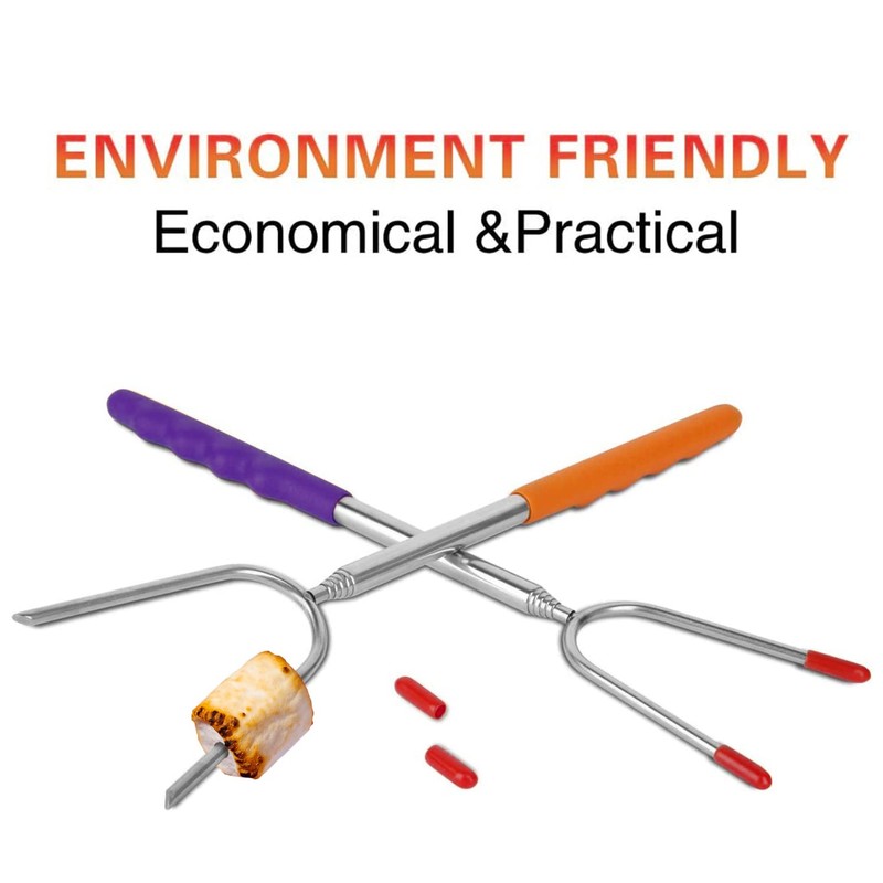Briout Marshmallow Roasting Sticks 12 Colors Extra Long 45'' Stainless