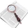 10X Metal Retro Reading Magnifying Glass Elderly Handheld Magnifier with