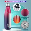 BOGI Stainless Steel Drinking Bottle, 500 ml, Double-Walled Thermos Flask,