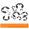 uxcell 1051 Pcs E-Clip Assortment Kit, 17 Sizes M1.5, M2,