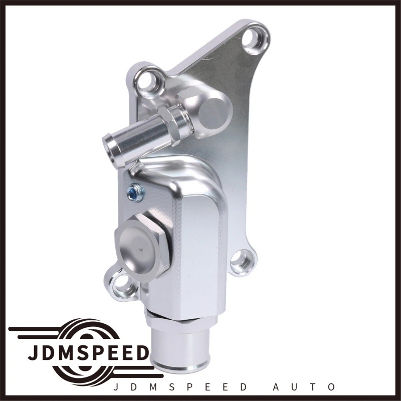 JDMSPEED AUTO Coolant Housing W/ Straight Elbow Hose Fitting Upper