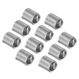 CoCud Wire Thread Inserts, M8x1.25 2D 16mm Length, 304 Stainless Steel Wire Screw Sleeve Insert Helical Type Coiled - (Applications: for Automotive Repairs), 10pieces