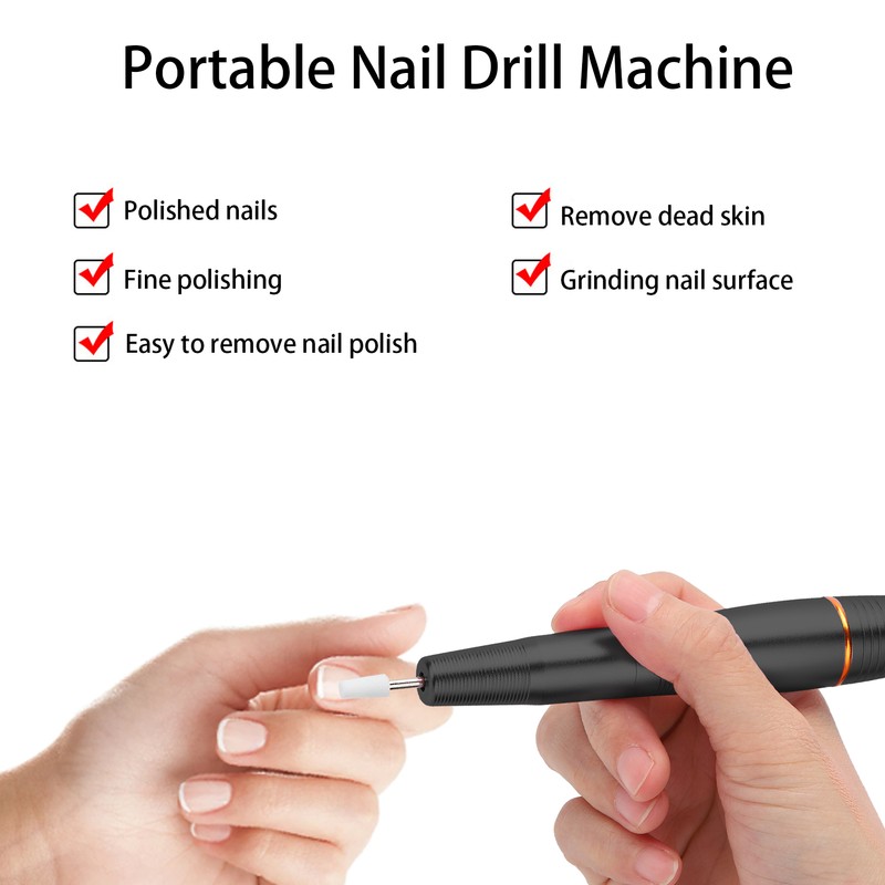 USB Portable Nail Drill Machine Electric Nail Gel Removal Nail
