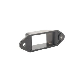 Plum Fittings 1" x 2" Aluminum Fence Stationary Wall Mount Rail Brackets (Pack of 4)