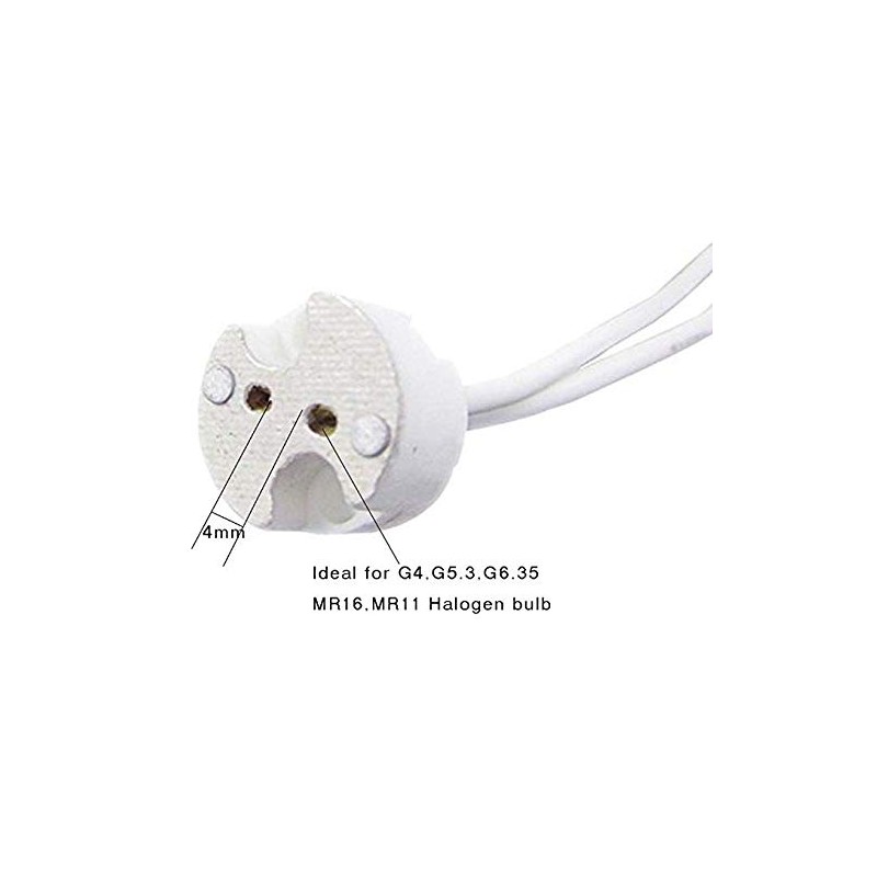 Mr16 Socket,10 Pack 2 Pin Halogen Mr16 Lamp Holder Gu5.3