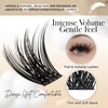 BEYELIAN D Curl Lash Clusters, Volume Cluster Eyelash Extensions, Soft