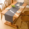 Kiatuniya Table Runner Modern Table Runner Grey Table Runner 40