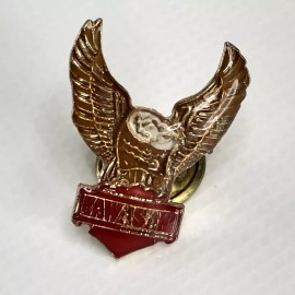 Kawasaki Motor Cycles Eagle Bar Shield 1" Vintage Lapel Pin Pinback Buttons
