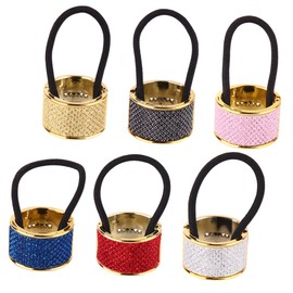 Baluue 6pcs Rose Gold Ponytail Holders for Women Hair Ties Delicate Design for Ponytail Wrap