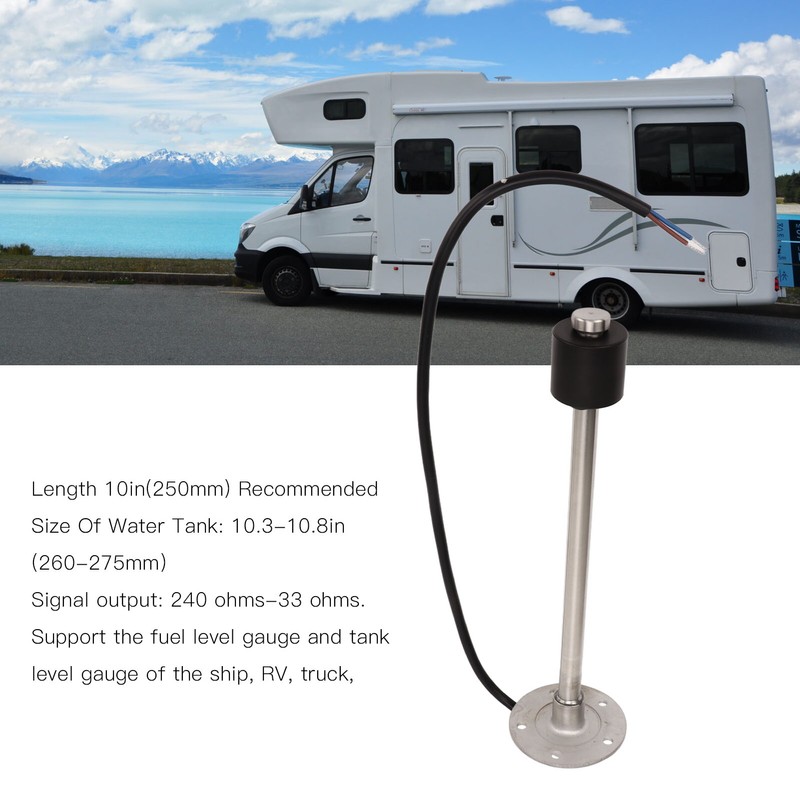 240 to 33ohms Fuel Sending Unit 10in IP67 Waterproof Universal