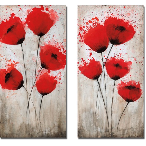 Artistic Home Gallery Luminous Crimson I & II by Catherine