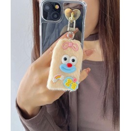 Wigo Mini Lucky Charm Monster Nuigurumi Keychain for Women, yellow