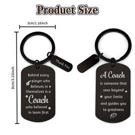 Fodfgxf Coach Appreciation Gifts Thank You Keychain Gift for Baseball Soccer Volleyball Softball Basketball Coach Men Team Gift Ideas