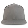 Trendy Apparel Shop Plain Solid Cotton Mesh Flatbill Snapback Cap