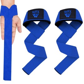 Weight Lifting Straps Wrist Support Padded Neoprene Gym Cross Training Hand Bar weightlifting Straps Fitness Bodybuilding Power Exercise Grips Deadlift Men Women (Blue)