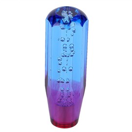 Shift Knob, Two-Color Crystal Bubble Manual Shift Stick, Gear Shifter Universal Manual Gear Stick Lever Head Compatible with 8mm 10mm Threaded Fittings (Blue Purple),Gear shift head,shift accessories