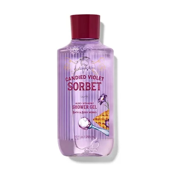 Bath & Body Works, Signature Collection Candied Violet Sorbet Shower Gel, 10 Ounce (Candied Violet Sorbet)
