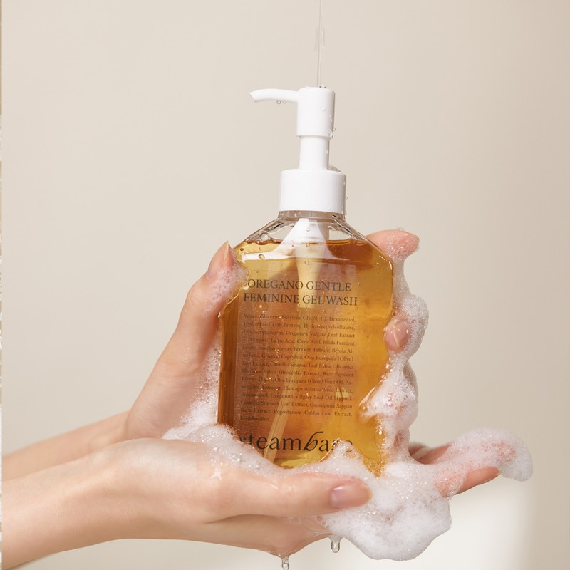 Steambase [저자극 Y존 케어] 오레가노 젤 워시 여성청결제 220ml [Hypoallergenic