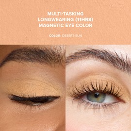 Nudestix Magnetic Matte Eye Color Pencil, Eyeshadow + Eyeliner + Eyelid Primer, Cream Makeup Stick, Long Lasting, Waterproof, Shade: Desert Sun