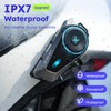 MAXRUNON D10 Bluetooth Headset for Motorcycle, Smart Voice Control, 4-Rider