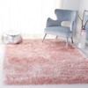 SAFAVIEH Vegas Shag Collection Area Rug - 5' Square, Pink,