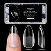 Modelones Nail Tip Short Oval Sanded Nail Tip 0454