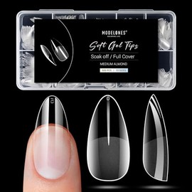 Modelones Nail Tip Short Oval Sanded Nail Tip 0454