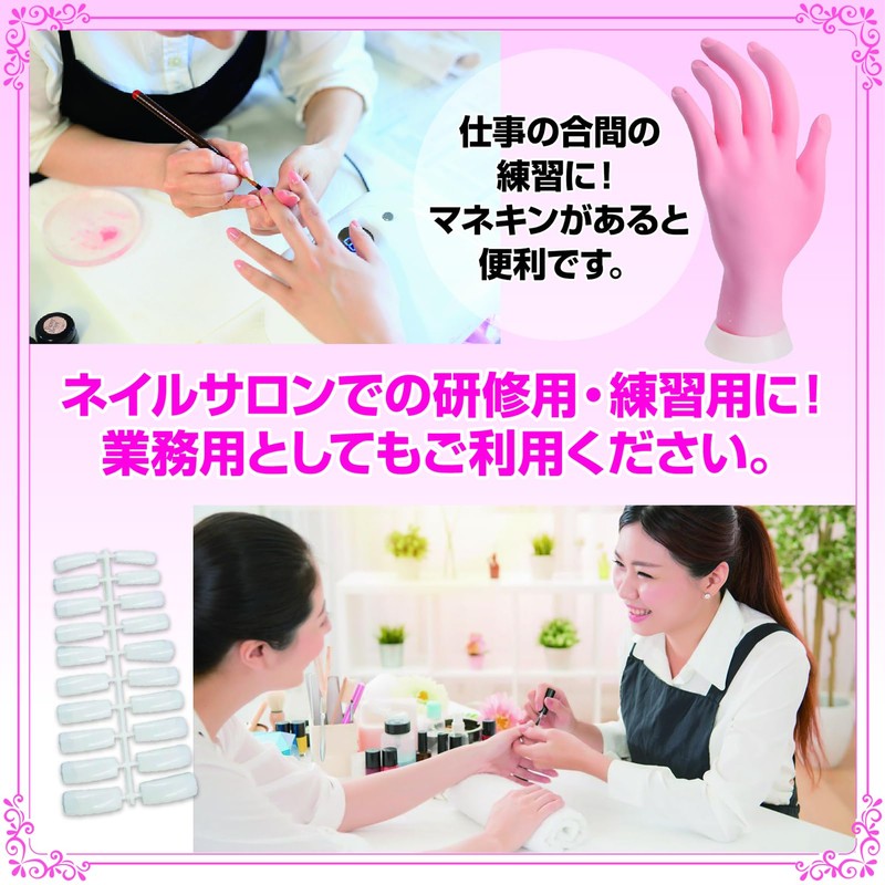 ZERONOWA Hand Mannequin for Nail Practice Hand Torso Training Hand