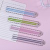 4 PCS Folding Rulers, 30cm Foldable Ruler 15cm Clear Rulers