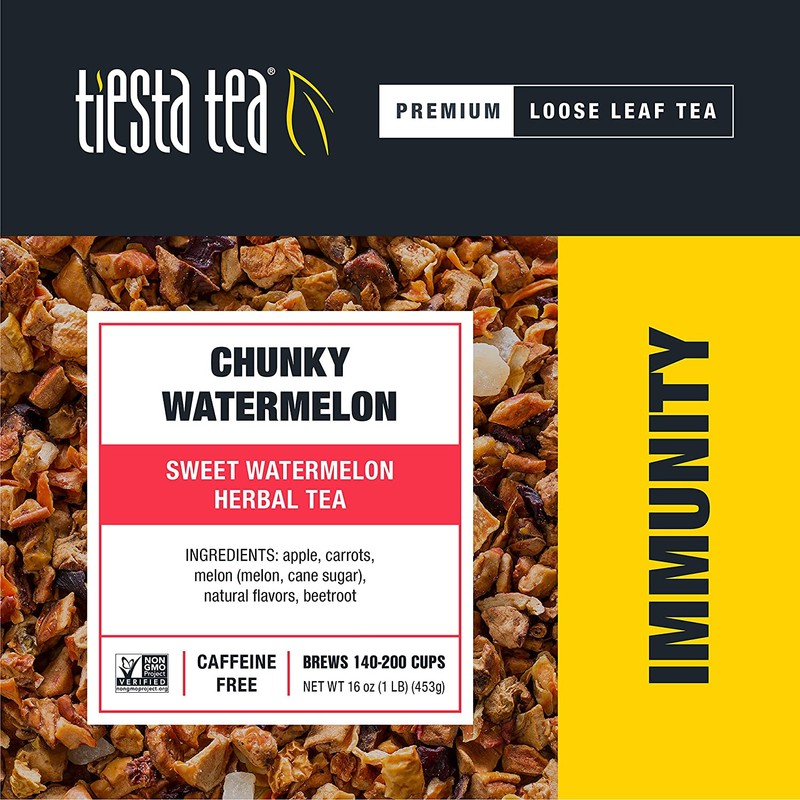 Tiesta Tea, Chunky Watermelon, Loose Leaf Sweet Watermelon Fruit Tea,