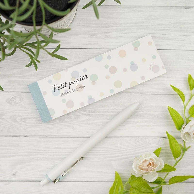 Small Note Polka Dot Frontier Notepad Single Pencil Design Cute