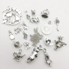 40 PCS Alice in Wonderland Fairy Charms Collection - Antique