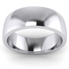 Unisex Sterling Silver 7mm Super Heavy Court Shape Polished Wedding