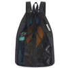 WANDF Swim Bag Mesh Drawstring Backpack Beach Backpack for Swimming,