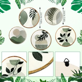 DETENE Wooden Boho Wall Decoration (Green)