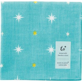 Miyamoto-tower Japanese Style Handkerchief, Shine, Yukizora 20.5 x 20.5 inches (52 x 52 cm)